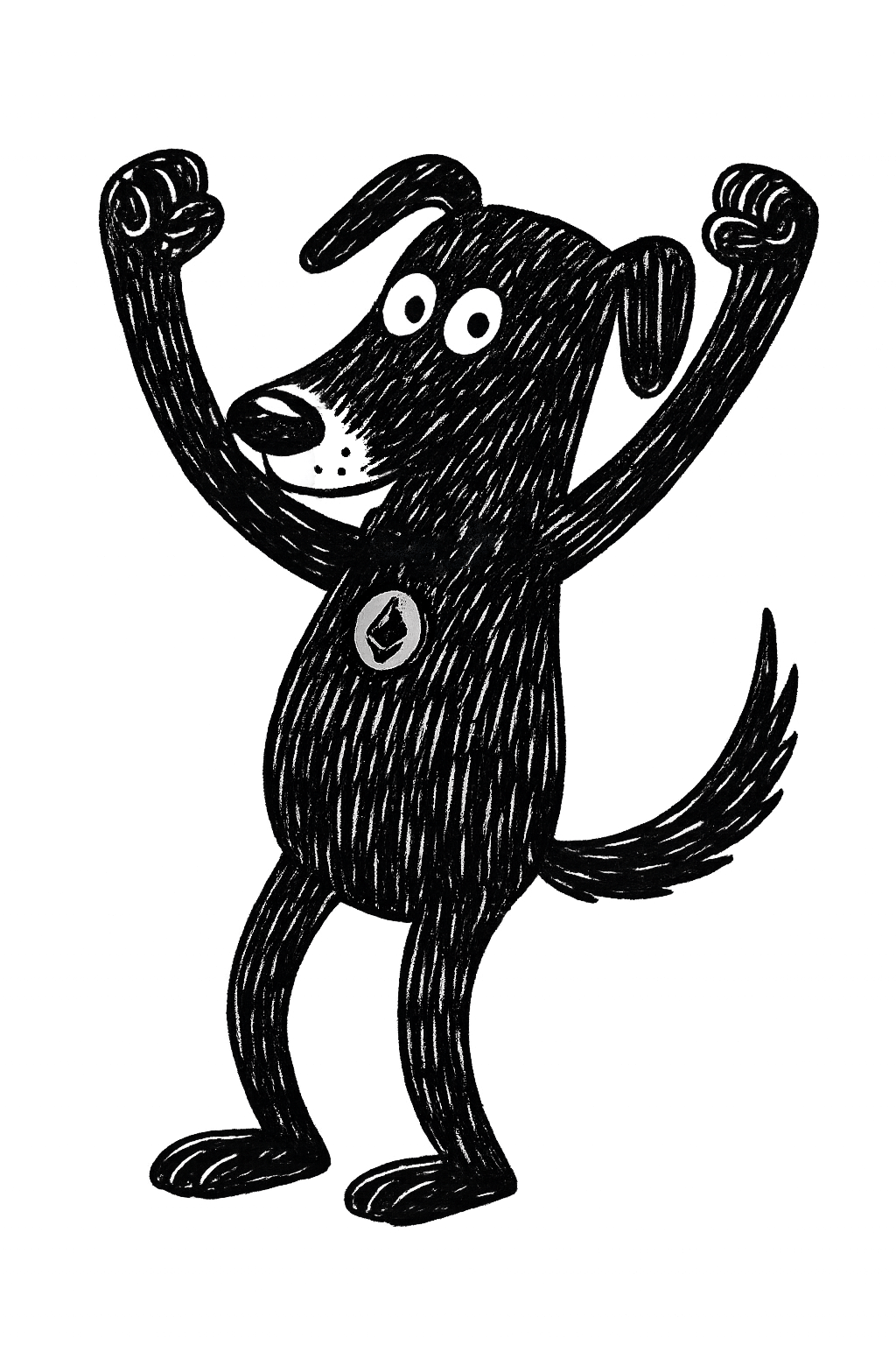 Dog cartoon character